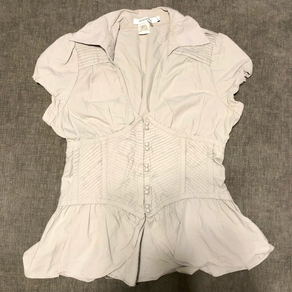 Eyelet Corset Style Top